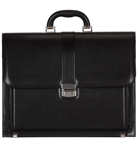 Kép Aktatáska REAbags 8003A - fekete/nikkel - 17 L