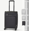Kép Kabinos poggyász ROCK TR-0206/3-S PP - fekete - 36 L