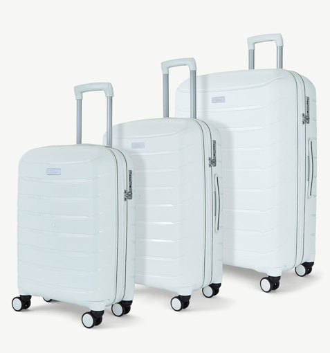 Kép Utazótáska szett ROCK TR-0241/3 PP - fehér - 86 L / 59 L / 36 L + 15% EXPANDER