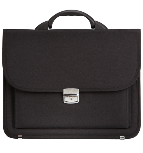 Kép Aktatáska REAbags 7416-T - fekete/nikkel - 15 L