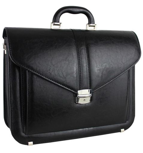 Kép Aktatáska REAbags 7173-TR - fekete/nikkel - 15 L