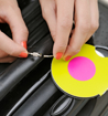 Kép Névtábla bőröndhöz Addatag - Dot pink