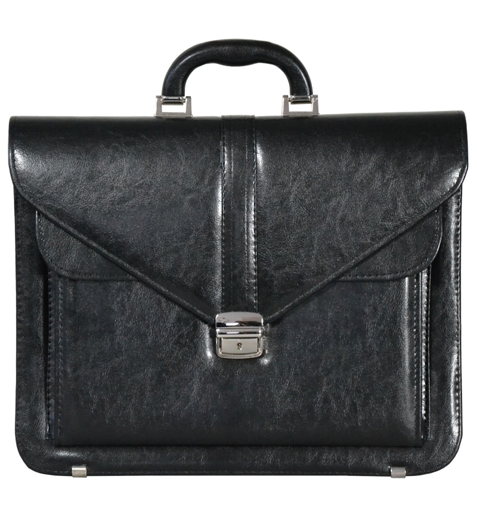 Kép Aktatáska REAbags 7173B-TR - fekete/nikkel - 15 L