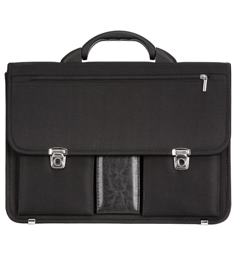 Kép Aktatáska REAbags 8001/2-T - fekete/nikkel - 19 L