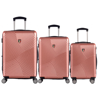 Kép TUCCI Srotolare T-0277/3 ABS utazótáska készlet - rózsaszín - 91 L / 59 L + 35% EXPANDER / 33 L