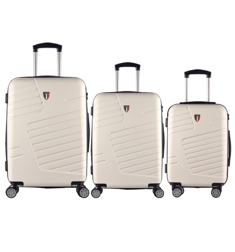 Kép TUCCI Boschetti T-0278/3 ABS utazótáska készlet - fehér - 96 L / 62 L + 35% EXPANDER / 36 L
