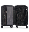 Kép TUCCI Massa T-0279/3 ABS utazótáska készlet - fekete - 124 L / 81 L + 35% EXPANDER / 33 L
