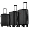 Kép TUCCI Banda T-0274/3 ABS utazótáska készlet - fekete - 96 L / 60 L + 35% EXPANDER / 33 L