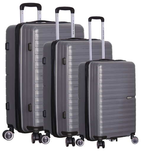 Kép OUTDOOR GEAR Nebula TR-406/3 PP utazótáska készlet - szürke - 87 L / 53 L / 32 L