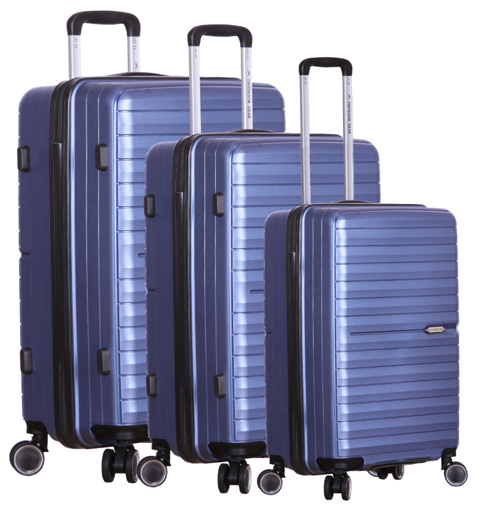 Kép OUTDOOR GEAR Nebula TR-406/3 PP utazótáska készlet - sötétkék - 87 L / 53 L / 32 L