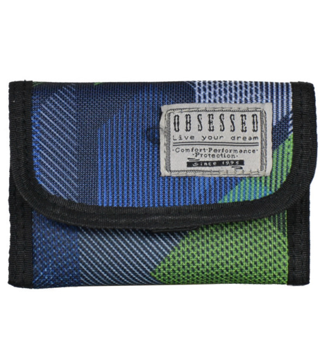 Kép OBSESSED 6706 Dynamic textil pénztárca - zöld/kék