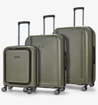 Kép ROCK Austin PP utazótáska szett - Zöld - 119 L + 12% EXPANDER / 68 L + 15% EXPANDER / 35 L