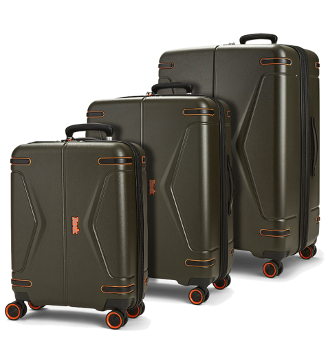 Kép ROCK TR-0251/3 ABS utazótáska szett - khaki - 107 L / 72 L / 33 L + 20% EXPANDER
