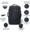 Kép Hátizsák AEROLITE BPMAX01 - fekete 39 L