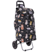 Kép HOPPA ST-57385 Cats&amp;Dogs bevásárlótáska kerekeken - Fekete 57 L