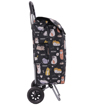 Kép HOPPA ST-57385 Cats&amp;Dogs bevásárlótáska kerekeken - Fekete 57 L