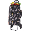 Kép HOPPA ST-57385 Cats&amp;Dogs bevásárlótáska kerekeken - Fekete 57 L