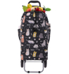 Kép HOPPA ST-57385 Cats&amp;Dogs bevásárlótáska kerekeken - Fekete 57 L