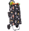 Kép HOPPA ST-57385 Cats&amp;Dogs bevásárlótáska kerekeken - Fekete 57 L