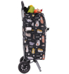 Kép HOPPA ST-57385 Cats&amp;Dogs bevásárlótáska kerekeken - Fekete 57 L
