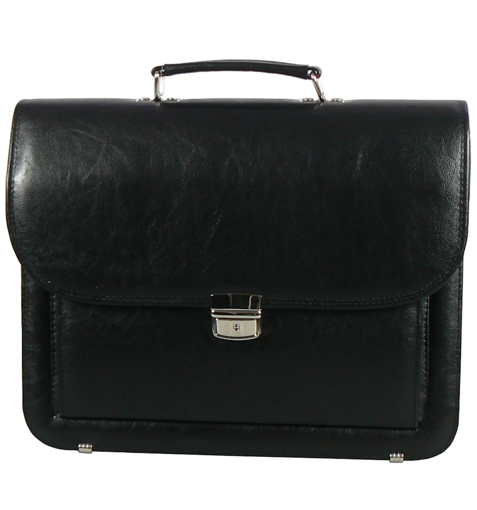Kép Aktatáska REAbags 7416 - fekete/nikkel 15 L
