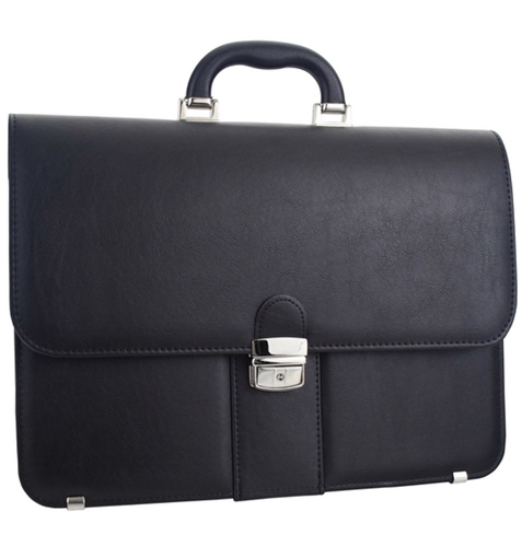 Kép Aktatáska REAbags 9003-TR - fekete/nikkel 12 L