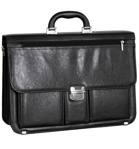 Kép Aktatáska REAbags 8001/1-TR - fekete/nikkel 19 L