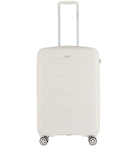 Kép Kabinové zavazadlo HIGHBURY Carbon HBY-0178/3-S PP - béžová - 34 L