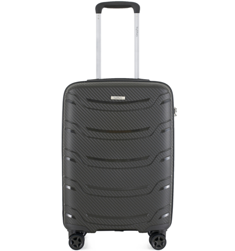 Kép Kabinové zavazadlo HIGHBURY Carbon HBY-0178/3-S PP - tmavě šedá - 34 L