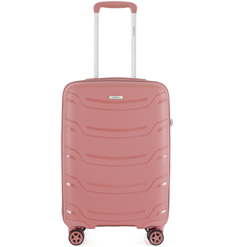 Kép Kabinové zavazadlo HIGHBURY Carbon HBY-0178/3-S PP - růžová - 34 L