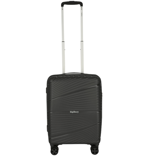Kép Kabinos poggyász HIGHBURY Helios HBY-0175/3-S PP - sötétszürke 34 L