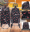 Kép Nákupní taška na kolečkách HOPPA ST-57375 Flamingo - černá - 57 L