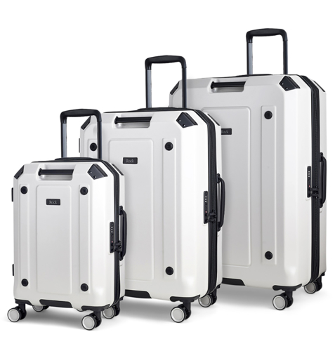 Kép Sada cestovních kufrů ROCK Alpine TR-0288/3 ABS/PC - bílá - 94 L / 65 L / 39 L + 15% EXPANDER