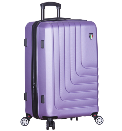 Kép Cestovní kufr TUCCI T-0128/3-L ABS - fialová - 122 L + 35% EXPANDER