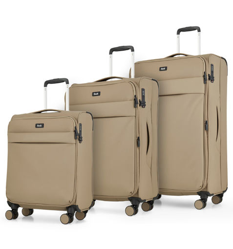 Kép Sada cestovních kufrů ROCK Harper TR-0286/3 - béžová - 82 L / 50 L + EXPANDER / 34 L