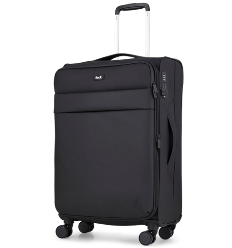 Kép Cestovní kufr ROCK Harper TR-0286/3-M - černá - 50 L + EXPANDER