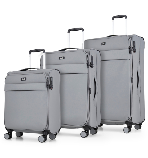 Kép Sada cestovních kufrů ROCK Harper TR-0286/3 - šedá - 82 L / 50 L + EXPANDER / 34 L