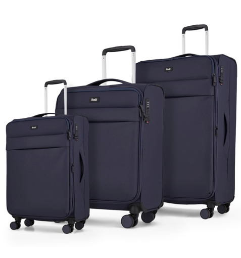 Kép Sada cestovních kufrů ROCK Harper TR-0286/3 - tmavě modrá - 82 L / 50 L + EXPANDER / 34 L