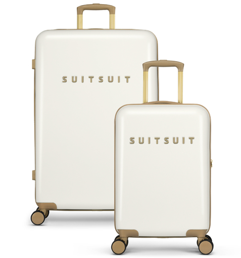 Kép Sada cestovních kufrů SUITSUIT TR-6505/2 Fusion White Swan - 91 L / 32 L