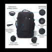 Kép Batoh AEROLITE BPMAX01_black - černá - 39 L