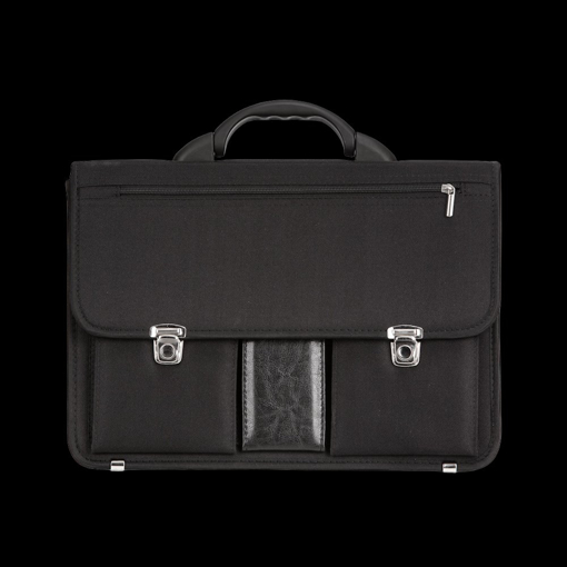 Kép Aktovka REAbags 8001/2-T - černá / nikl - 19 L