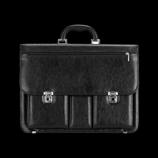Kép Aktovka REAbags 8001/2-TR - černá / nikl - 19 L