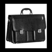 Kép Aktovka REAbags 8001/2-TR - černá / nikl - 19 L