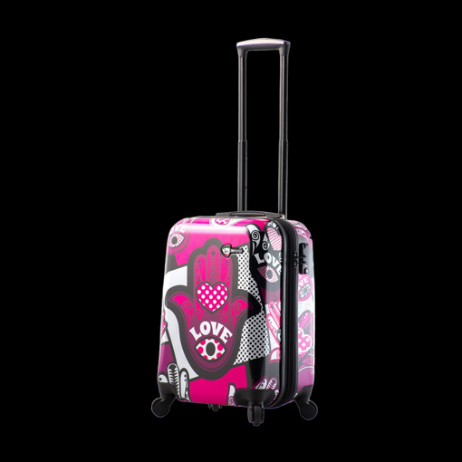 Kép Kabinový kufr MIA&nbsp;TORO Hamsa Love Monochrome S - barevný potisk - 39 L