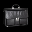 Kép Aktovka REAbags 8001/1-TR - černá / nikl - 19 L