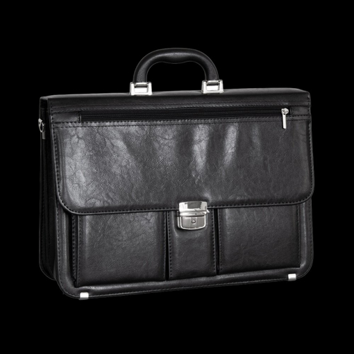 Kép Aktovka REAbags 8001/1-TR - černá / nikl - 19 L