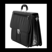 Kép Aktovka REAbags 8001/1-TR - černá / nikl - 19 L