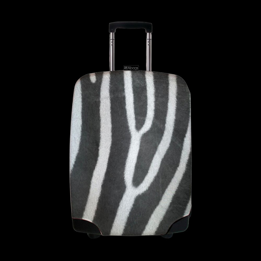 Kép Obal na kufr REAbags Zebra - bílá