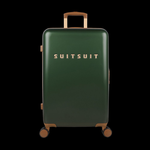 Kép Plastový kufr SUITSUIT® Fab Seventies Classic Beetle Green M - zelená - 60 L