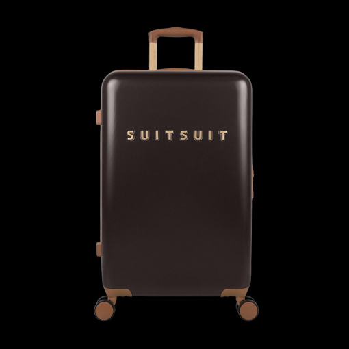 Kép Plastový kufr SUITSUIT® Fab Seventies Classic Espresso Black M - černá - 60 L